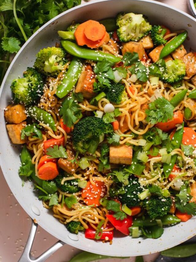 Teriyaki Tofu and Veggies Stir Fry (Vegan, Gluten-Free)