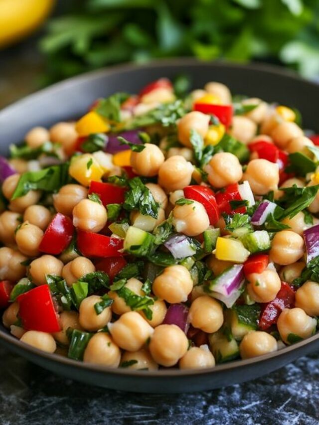 Crisp and Refreshing Chickpea Kale Salad with Tahini Dressing